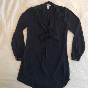 H&M Long navy blouse